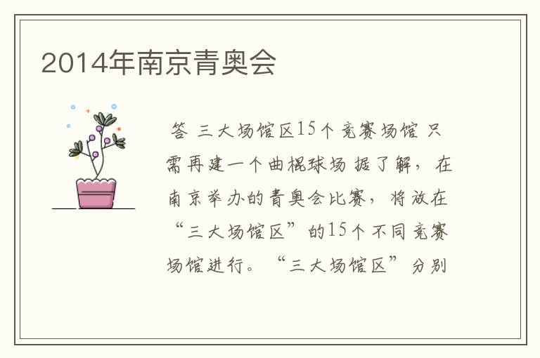 2014年南京青奥会