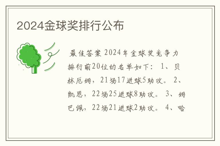 2024金球奖排行公布
