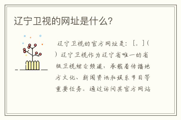辽宁卫视的网址是什么?