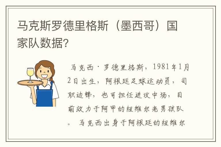马克斯罗德里格斯(墨西哥)国家队数据?