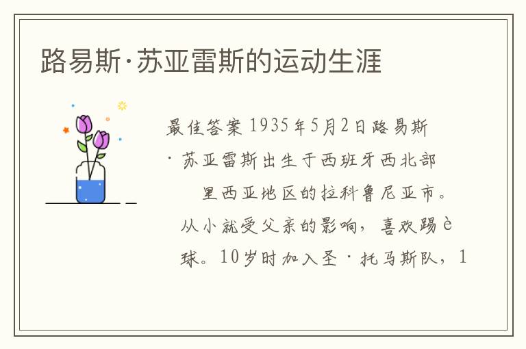 路易斯·苏亚雷斯的运动生涯