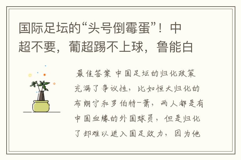 国际足坛的“头号倒霉蛋”!中超不要,葡超踢不上球,鲁能白忙活