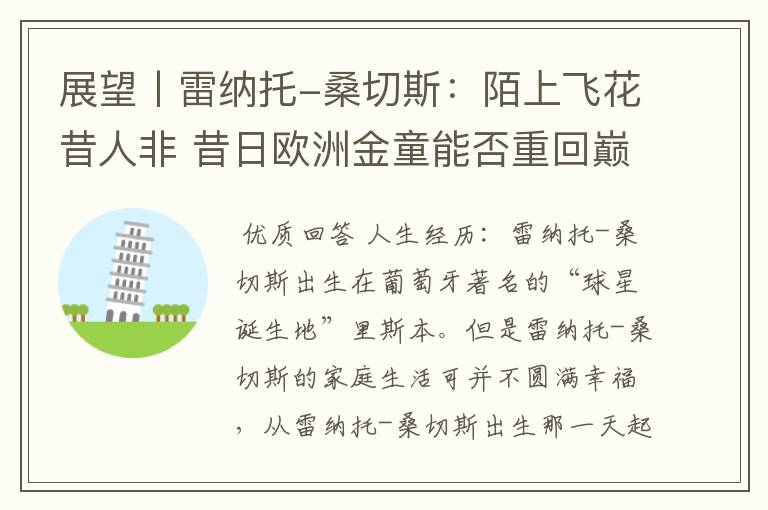 展望丨雷纳托-桑切斯:陌上飞花昔人非 昔日欧洲金童能否重回巅峰