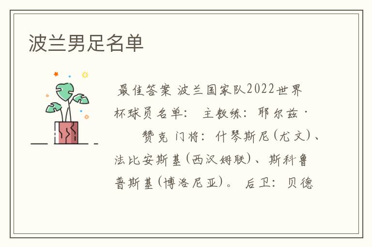 波兰男足名单