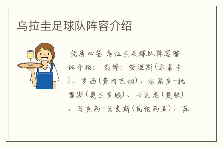 乌拉圭足球队阵容介绍