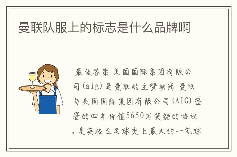 曼联队服上的标志是什么品牌啊