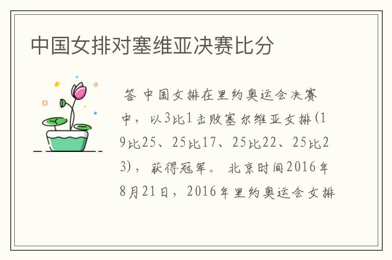 中国女排对塞维亚决赛比分