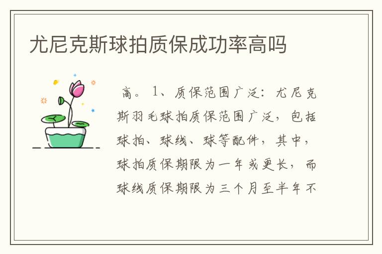 尤尼克斯球拍质保成功率高吗