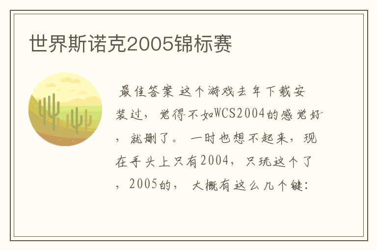 世界斯诺克2005锦标赛