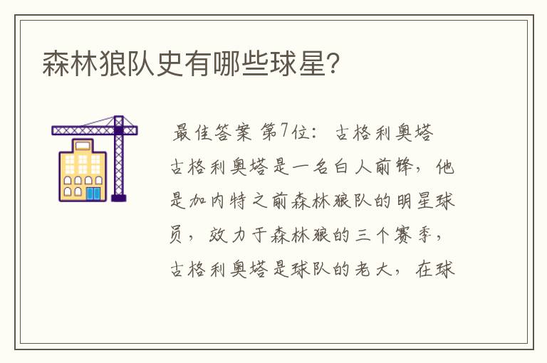 森林狼队史有哪些球星?