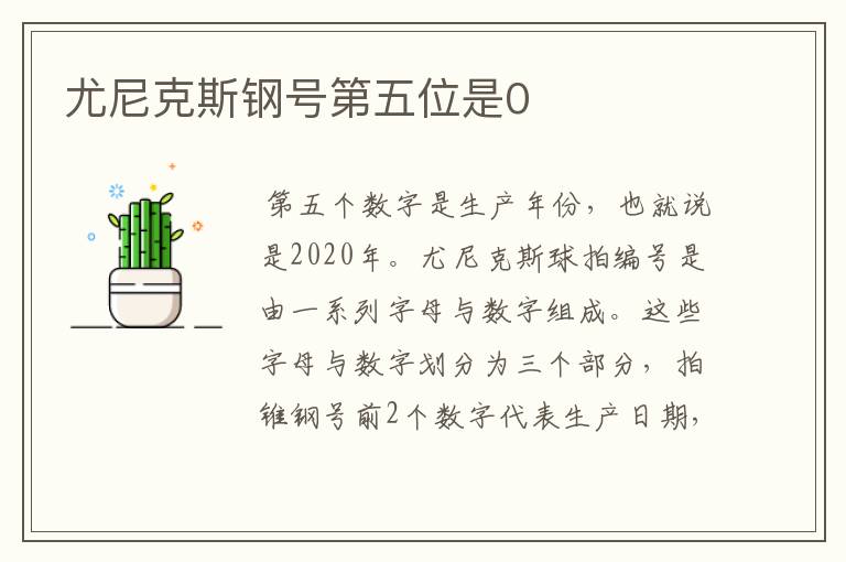 尤尼克斯钢号第五位是0