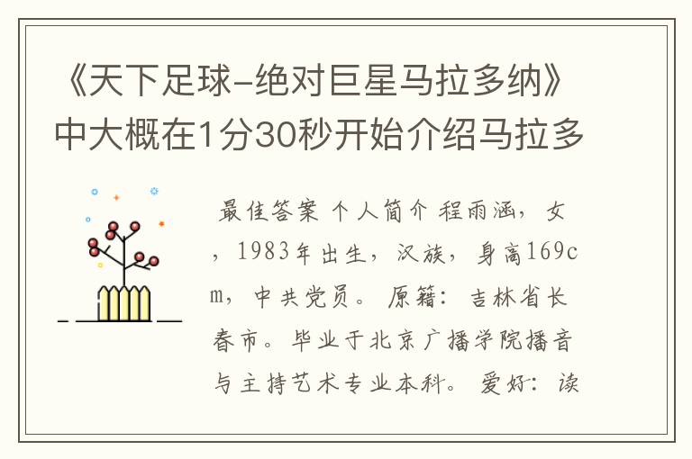 《天下足球-绝对巨星马拉多纳》中大概在1分30秒开始介绍马拉多纳小时候时响起的那段背景音乐叫什么,再提