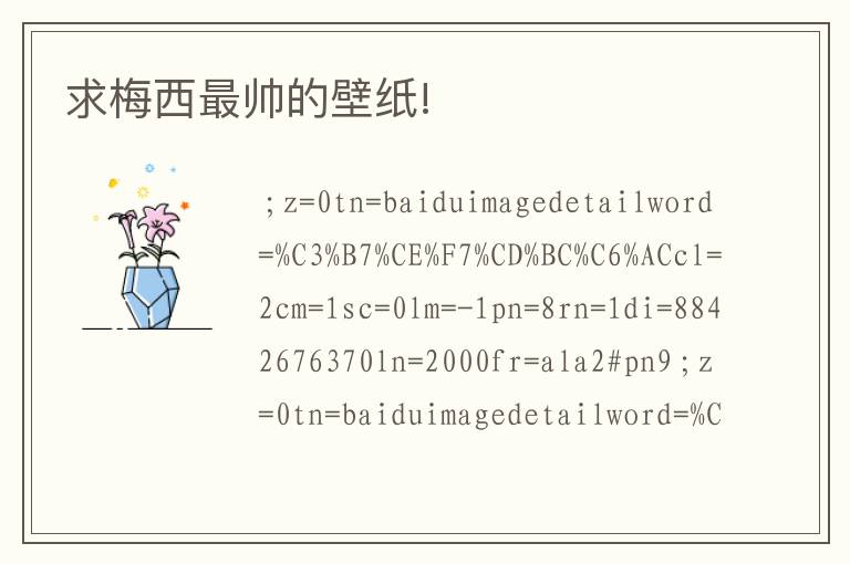 求梅西最帅的壁纸!