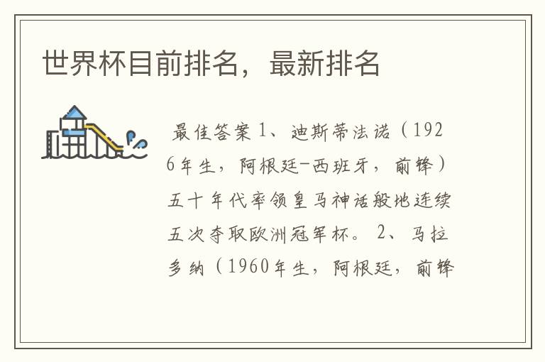 世界杯目前排名,最新排名
