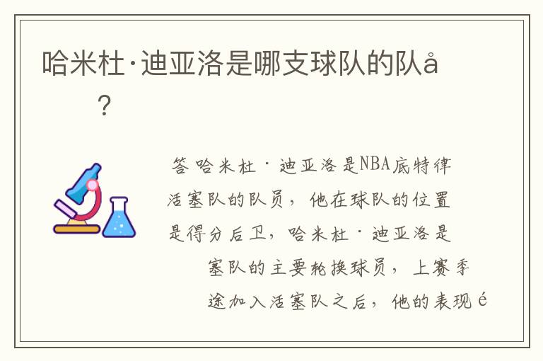 哈米杜·迪亚洛是哪支球队的队员?