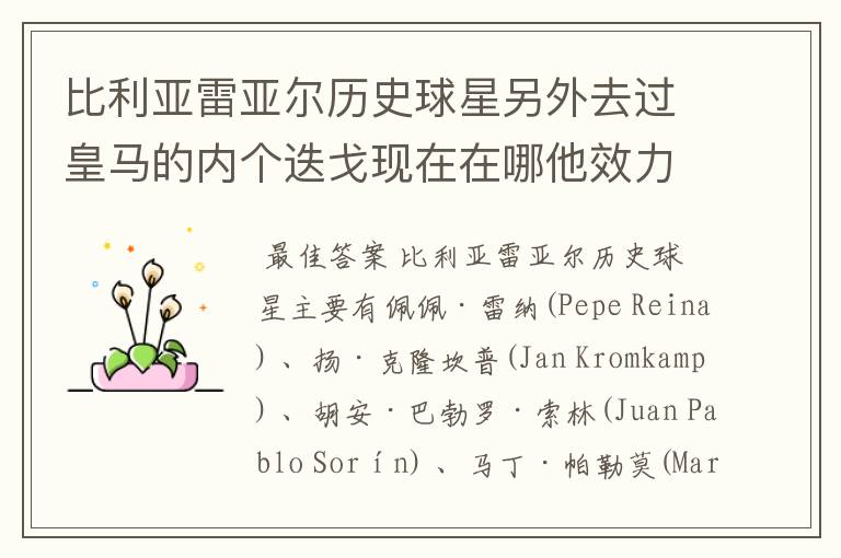 比利亚雷亚尔历史球星另外去过皇马的内个迭戈现在在哪他效力过哪些俱乐部