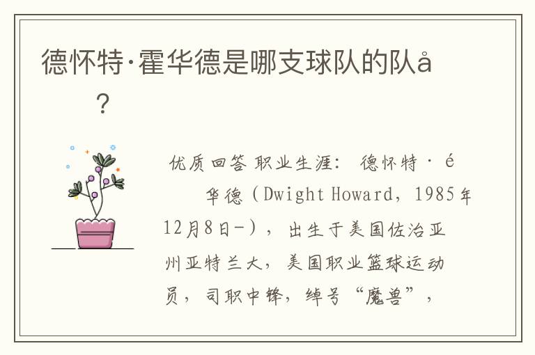 德怀特·霍华德是哪支球队的队员?