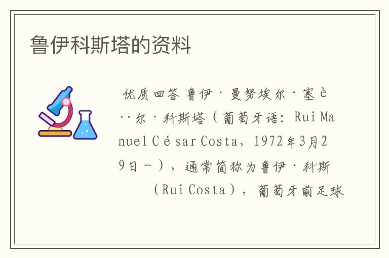 鲁伊科斯塔的资料