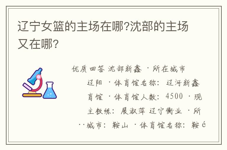 辽宁女篮的主场在哪?沈部的主场又在哪?