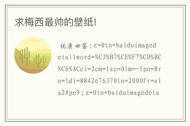 求梅西最帅的壁纸!