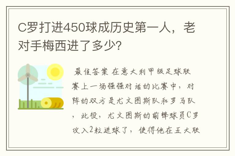 「c罗在哪个球队进球最多」c罗在哪个球队