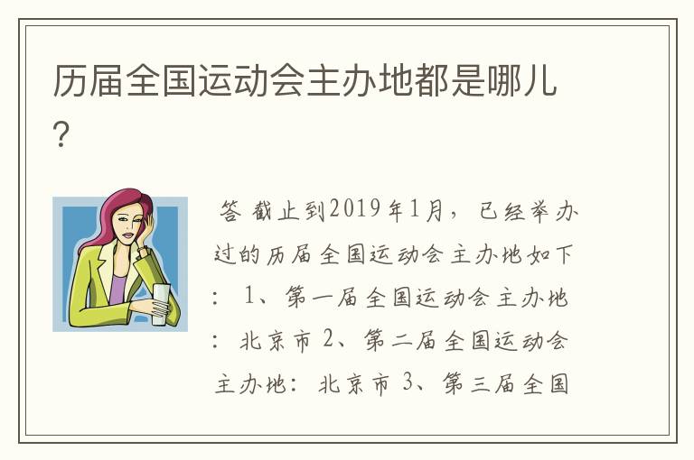 历届全国运动会主办地都是哪儿?