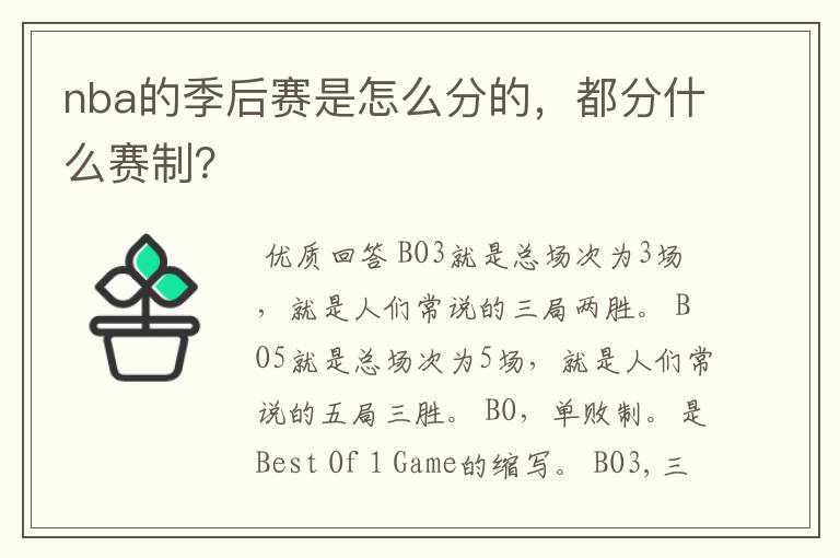 nba的季后赛是怎么分的,都分什么赛制?